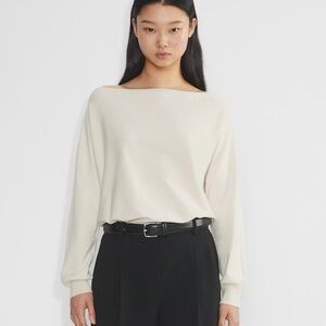 Babaton Inspiration Sweater - off the shoulder - cream / size small *new w tags*